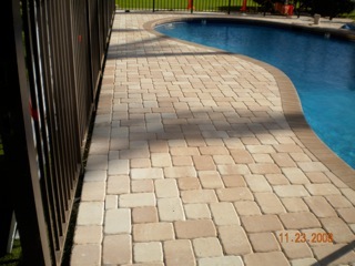 Pavers are nonslip and durable